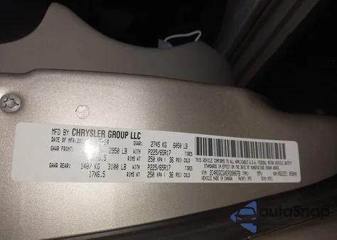 2014 Dodge Grand Caravan Sxt z USA, uszkodzony, nr VIN 2C4RDGCGXER390678